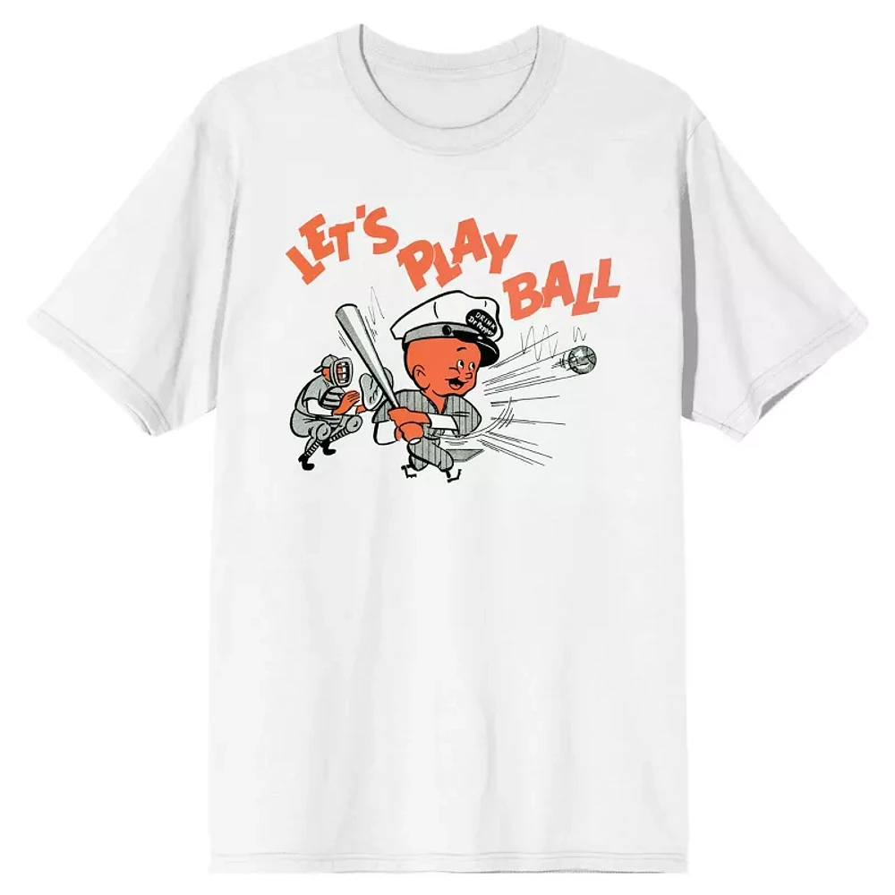 Men's White Dr Pepper Let's Play Ball T-Shirt