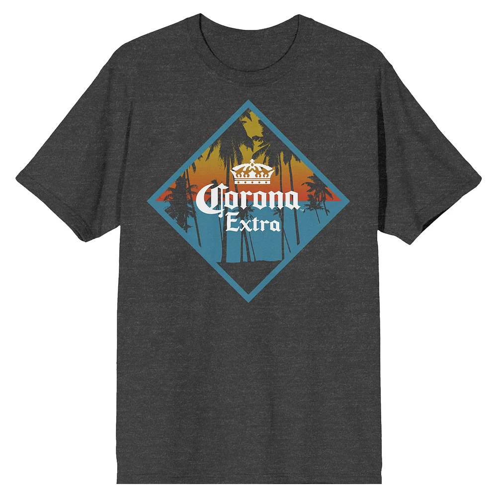 Men's Charcoal Corona Extra Logo T-Shirt