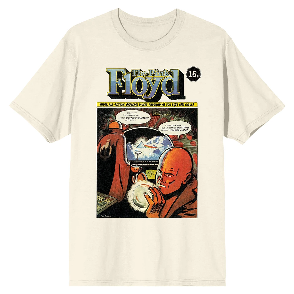 Men's Natural Pink Floyd Comic T-Shirt