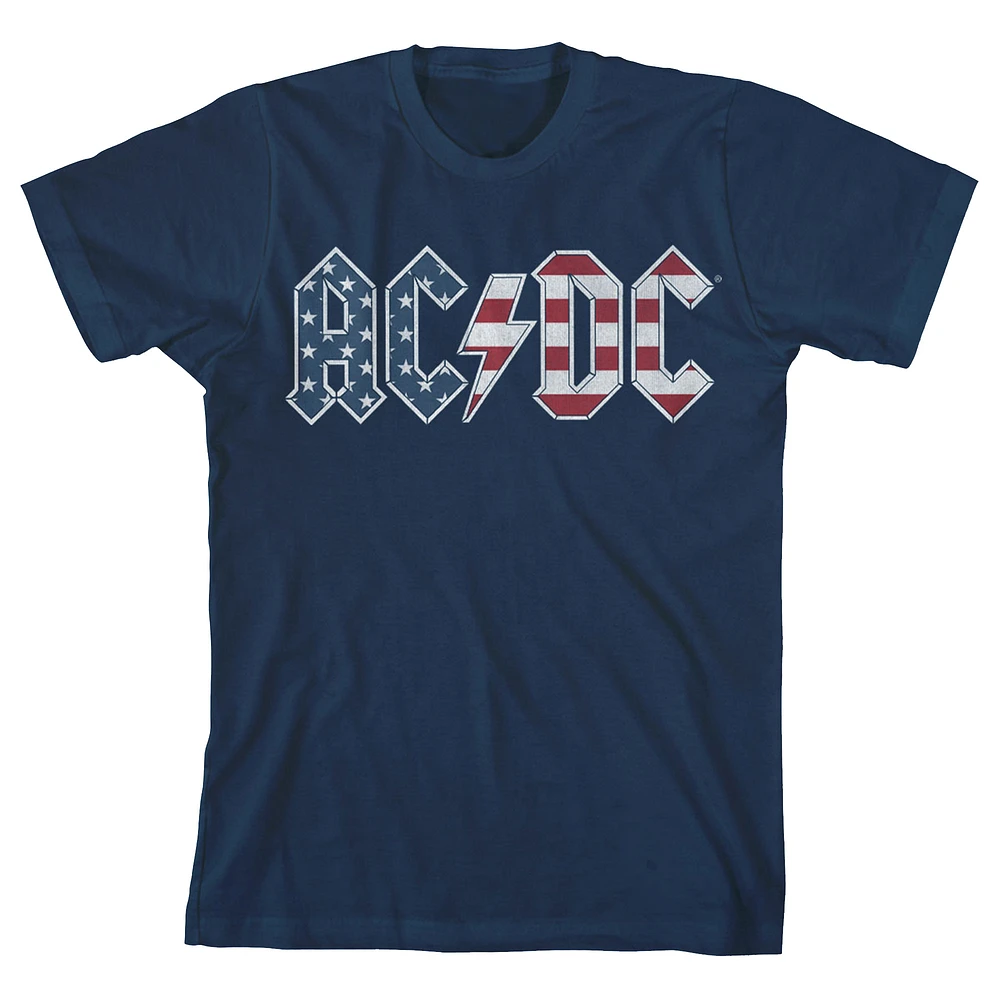 Youth Navy AC/DC Americana T-Shirt