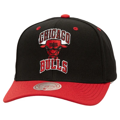 Men's Mitchell & Ness Black Chicago Bulls All In 2.0 Pro Crown Snapback Hat