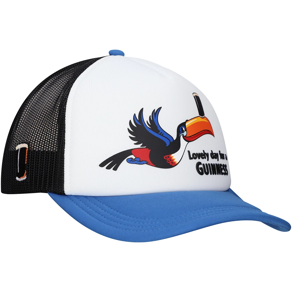 Men's White Guinness Foam Trucker Adjustable Hat