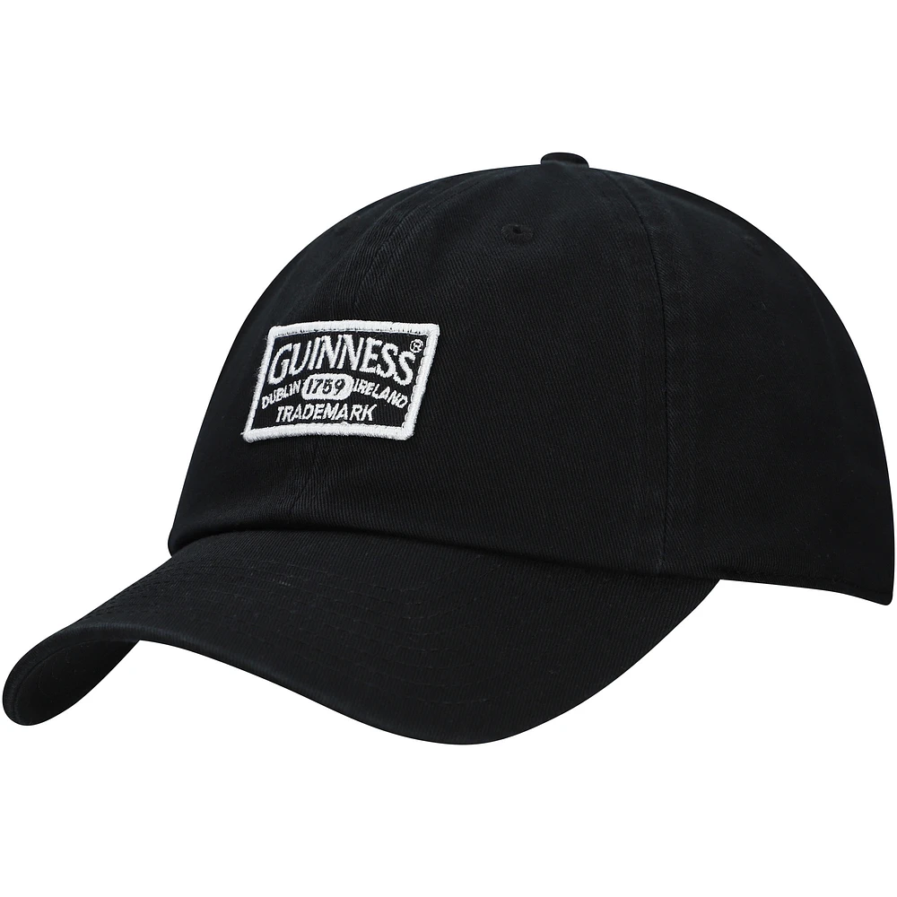 Men's Black Guinness Dad Adjustable Hat