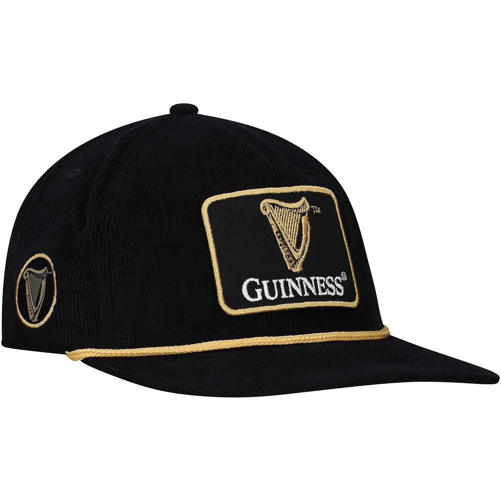 Men's Black Guinness Golfer Adjustable Hat