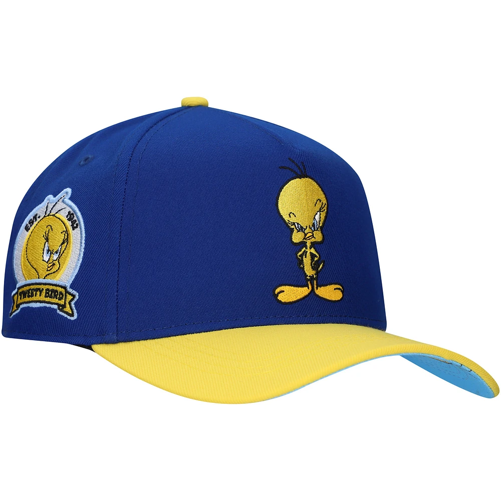 Men's Blue Looney Tunes Tweety Bird A-Frame Adjustable Hat