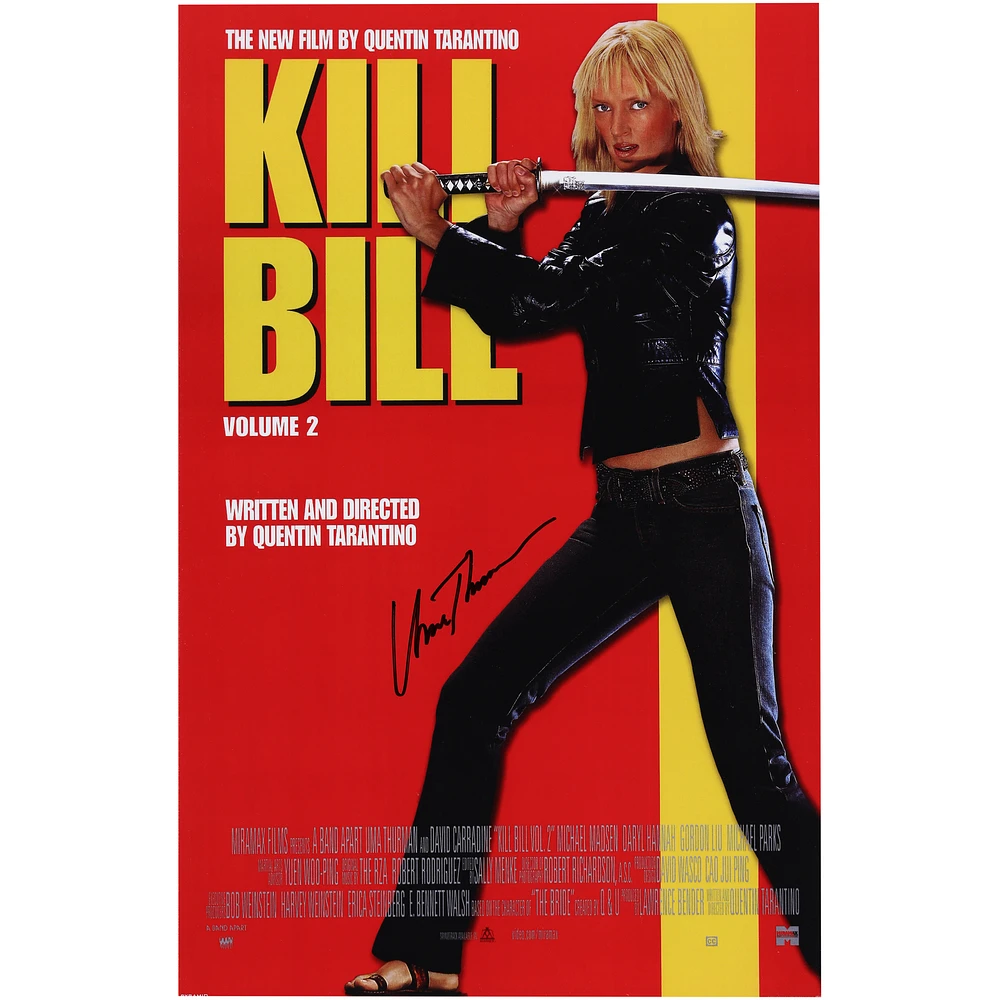 Uma Thurman Kill Bill Vol. 2 Autographed 11" x 17" Movie Poster