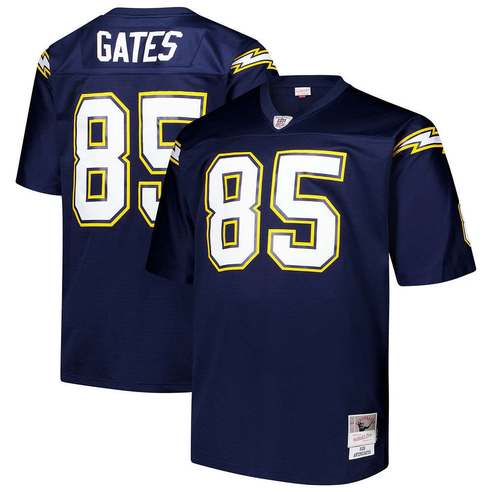 Men's Mitchell & Ness Antonio Gates Navy Los Angeles Chargers Big & Tall 2006 Team Legacy Retired Player Jersey