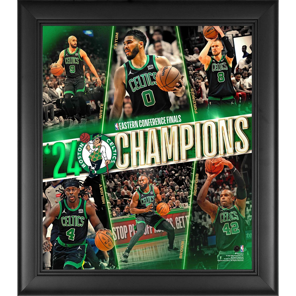 Boston Celtics 2024 Eastern Conference Champions Framed 15" x 17" Collage