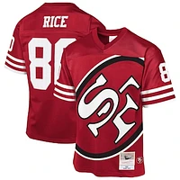 Youth Mitchell & Ness Jerry Rice Scarlet San Francisco 49ers 1990 Throwback Fashion Jersey