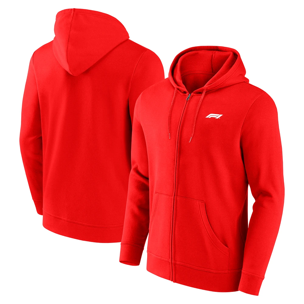 Men's Red Formula 1 Primary Full-Zip Hoodie