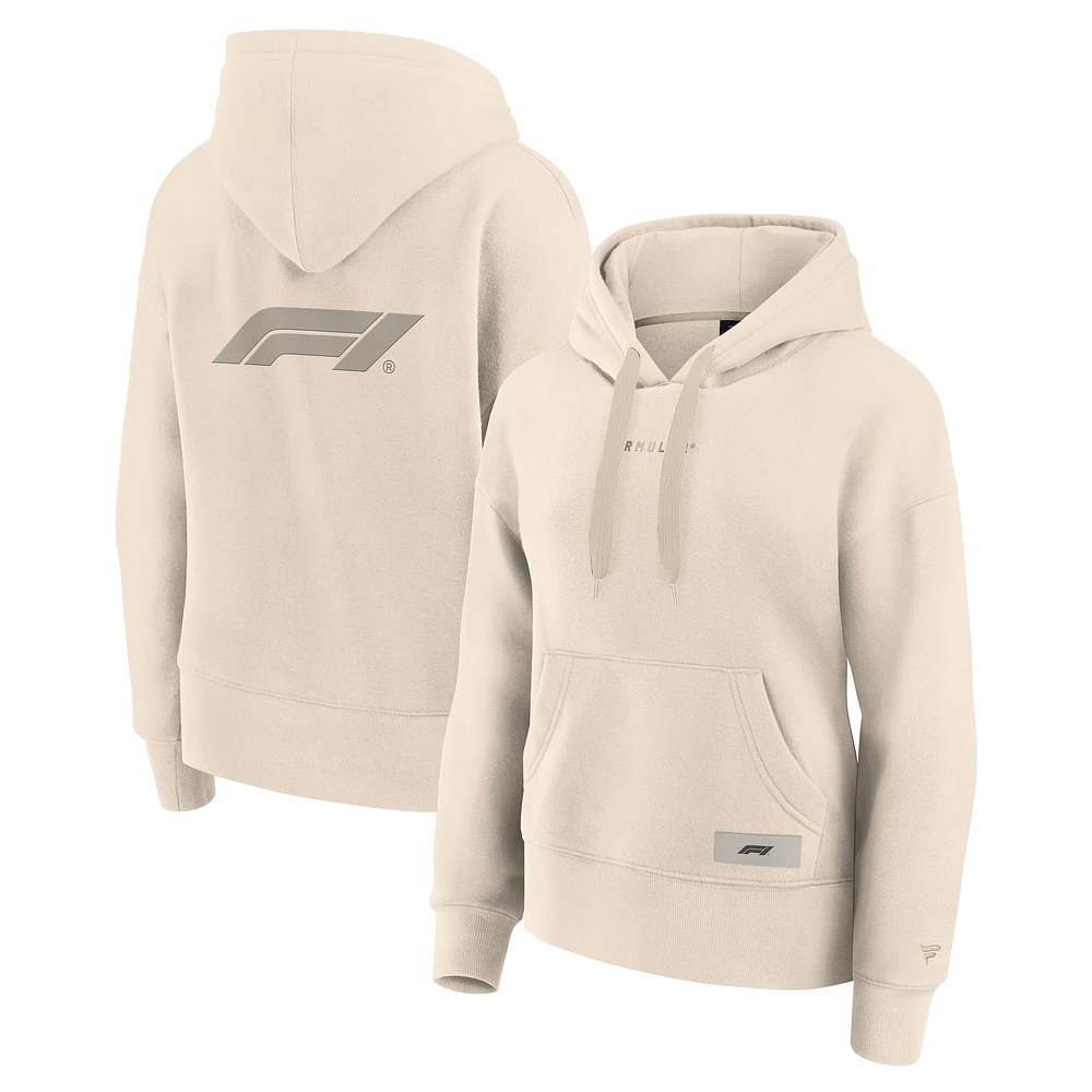 Women's Cream Formula 1 Elements Future Ground Subtle Tonal Pullover Hoodie