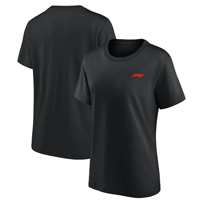 Women's Black Formula 1 Primary Logo T-Shirt