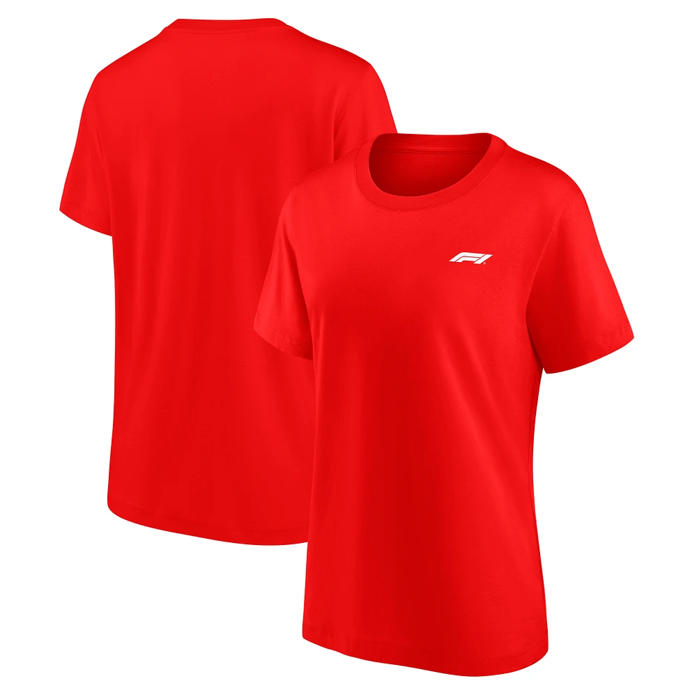 Women's Red Formula 1 Primary Logo T-Shirt