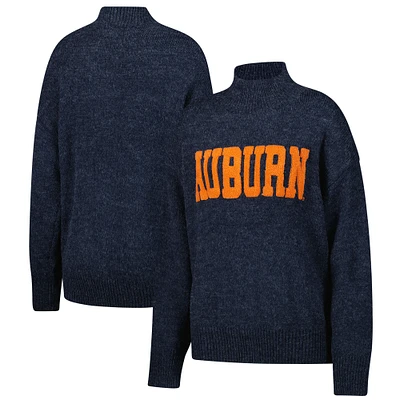 Women's Navy Auburn Tigers Oversized Varsity Sweater