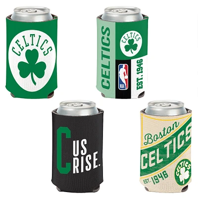 WinCraft Boston Celtics 4-Pack 12oz. Can Cooler Set