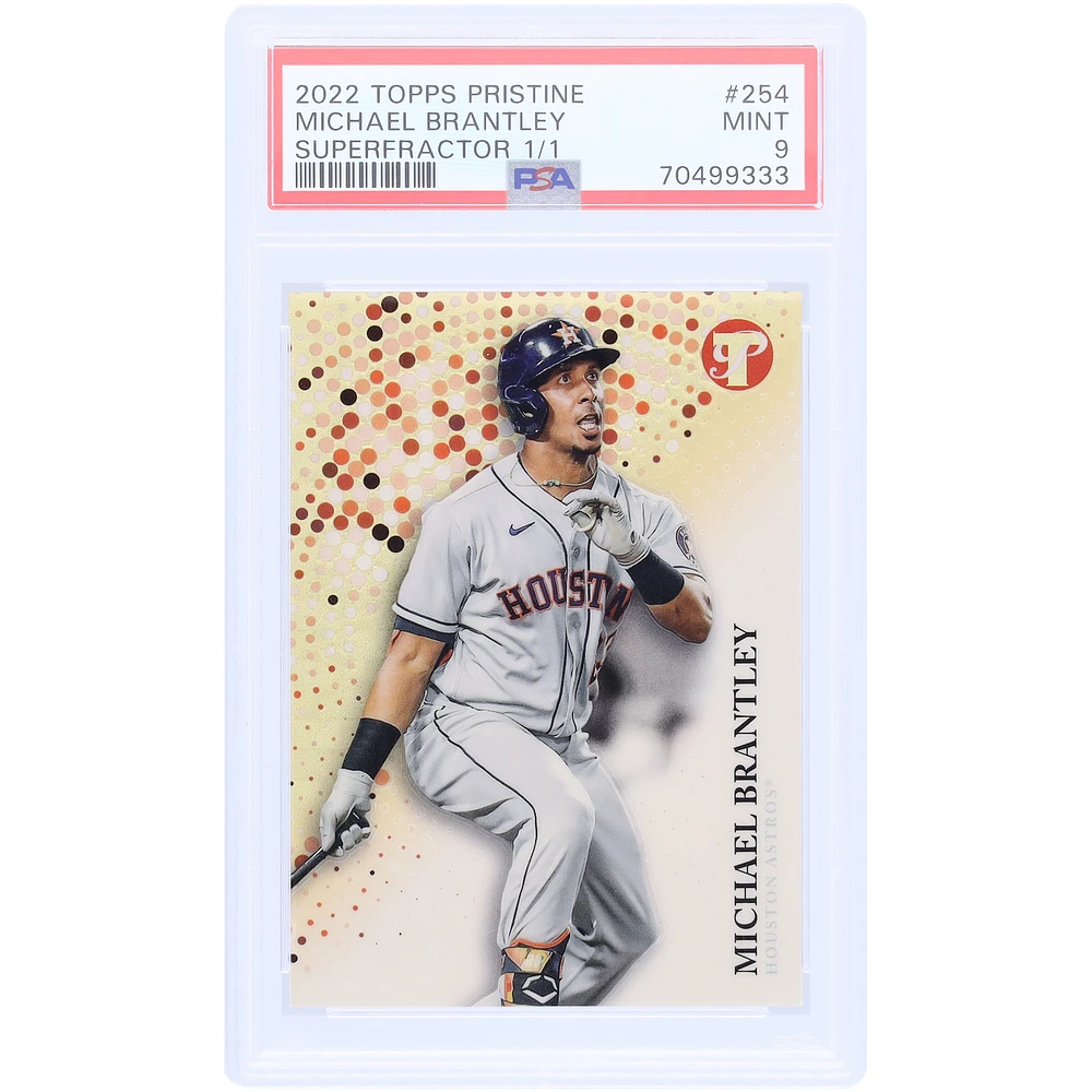 Michael Brantley Houston Astros 2022 Topps Pristine Superfractor #254 #1/1 PSA Authenticated 9 Card