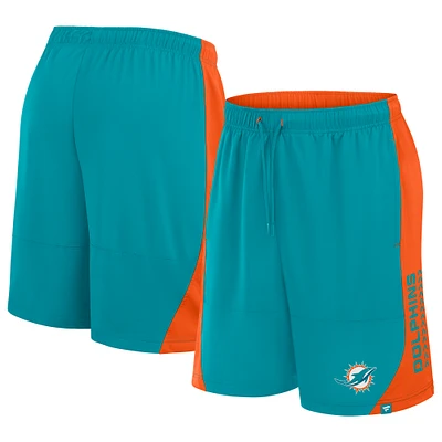 Men's Fanatics Aqua Miami Dolphins No Defense Shorts