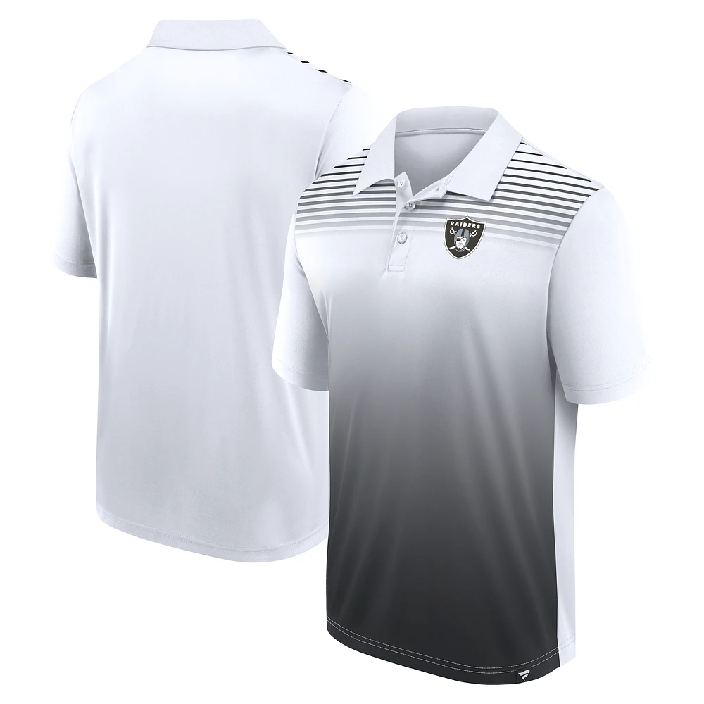 Men's Logo Athletic White Las Vegas Raiders Sandlot Game Polo