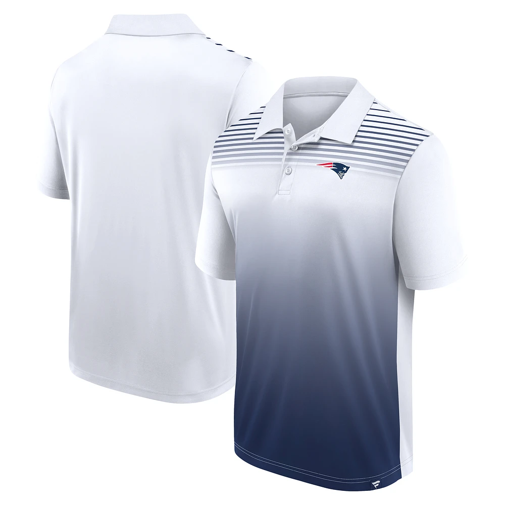 Men's Logo Athletic White New England Patriots Sandlot Game Polo