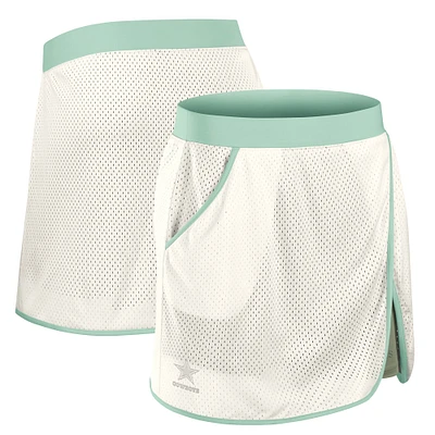 Women's Fanatics Cream Dallas Cowboys Studio Wellness Skort