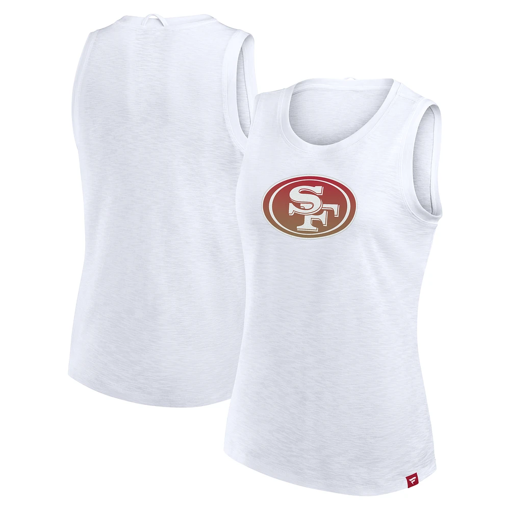 Women's Fanatics White San Francisco 49ers Slub Tank Top