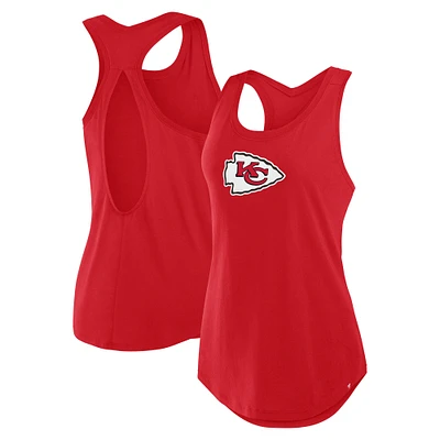 Women's Fanatics Red Kansas City Chiefs Iron Fan Tank Top