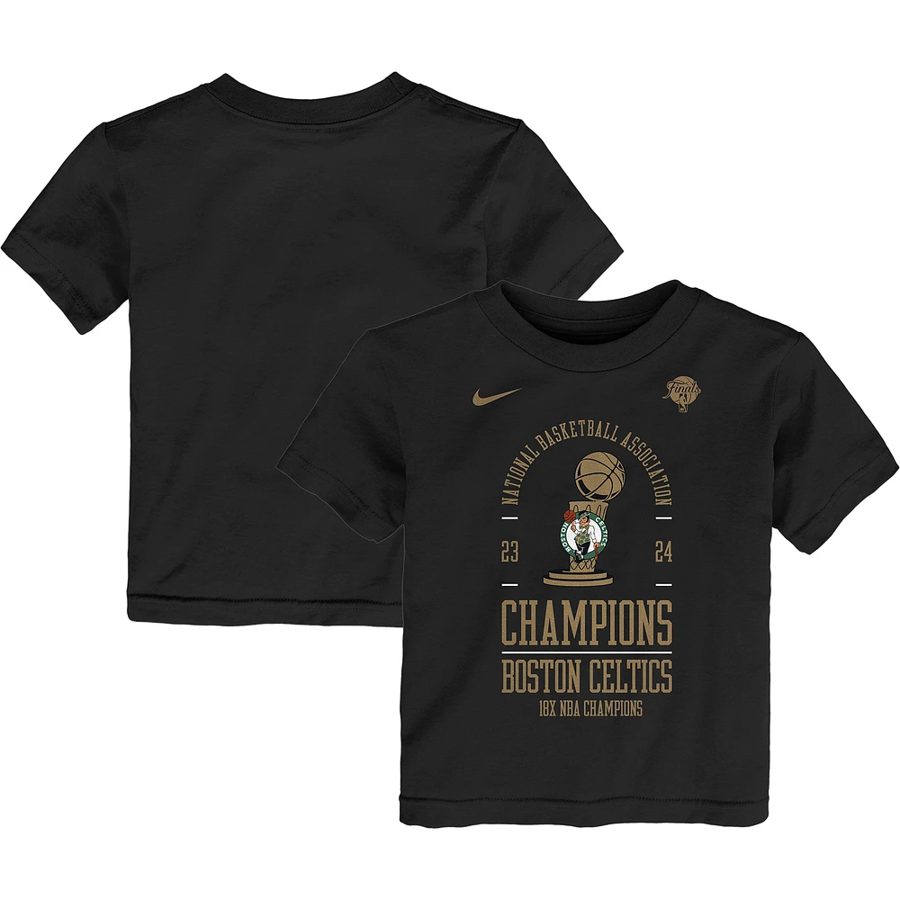 Toddler Nike Black Boston Celtics 18-Time NBA Finals Champions Locker Room T-Shirt