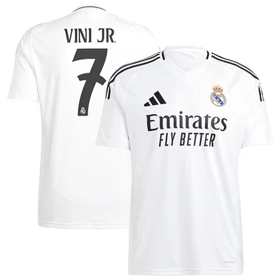 Men's adidas Vini Jr. White Real Madrid 2024/25 Home Replica Player Jersey