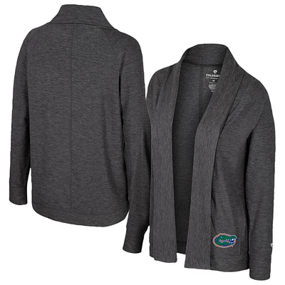 Women's Colosseum Charcoal Florida Gators Dash Cardigan