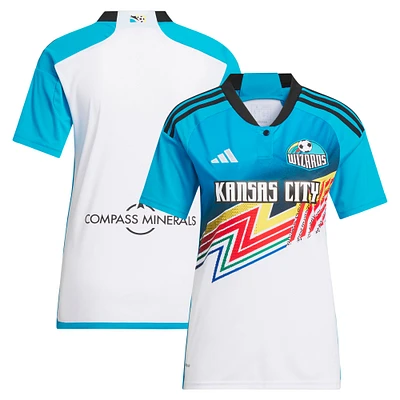 Women's adidas White Sporting Kansas City 2024 Archive Replica Jersey