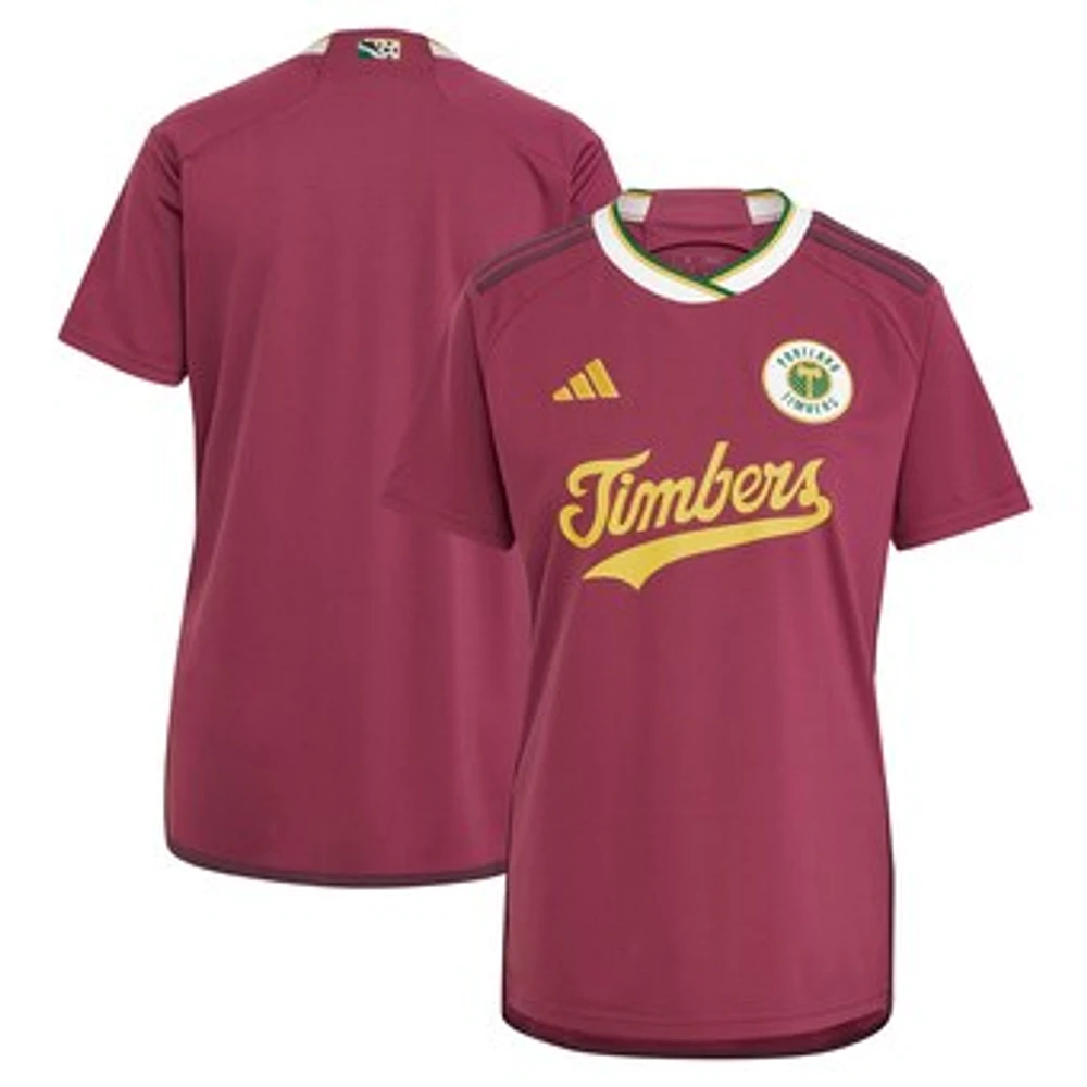 Women's adidas Red Portland Timbers 2024 Archive Replica Jersey
