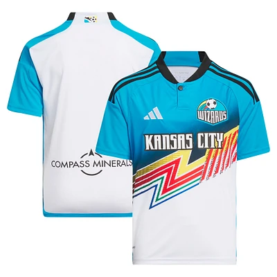 Youth adidas White Sporting Kansas City 2024 Archive Replica Jersey