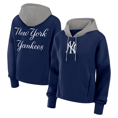 Women's Fanatics Navy New York Yankees Oversized Legacy Favorite Spectator Pullover Hoodie