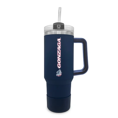 Gonzaga Bulldogs 40oz. Stainless Tumbler with Handle & Removable Straw