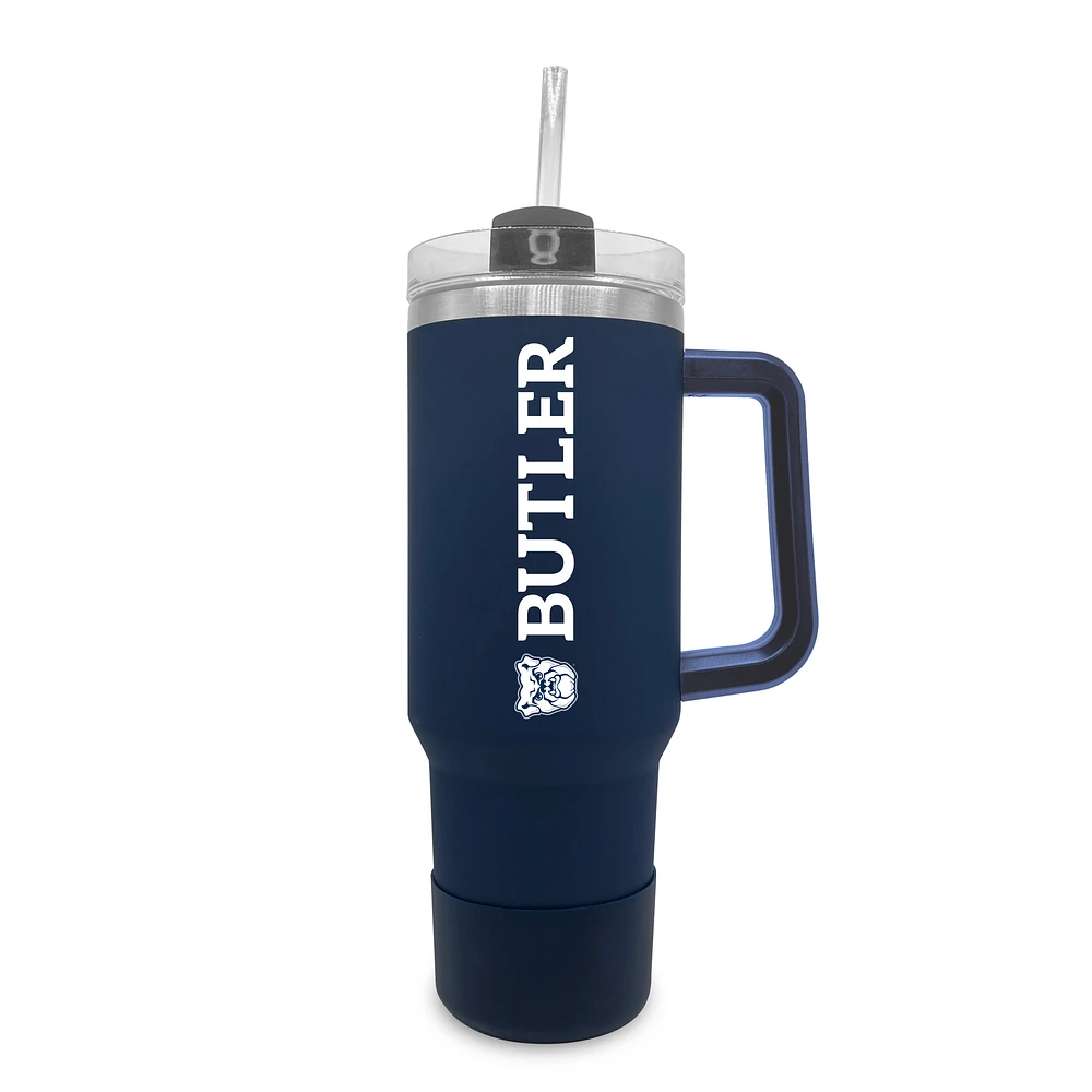 Butler Bulldogs 40oz. Stainless Tumbler with Handle & Removable Straw