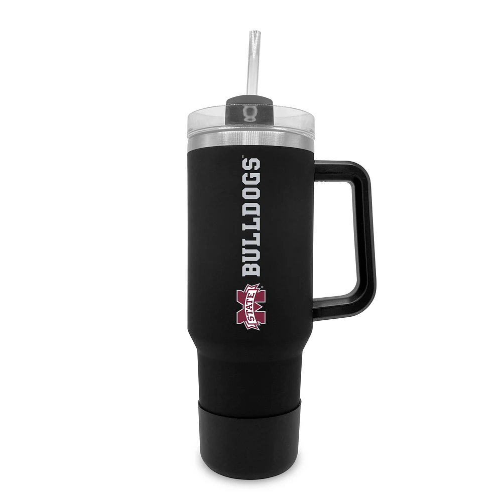 Mississippi State Bulldogs 40oz. Stainless Tumbler with Handle & Removable Straw