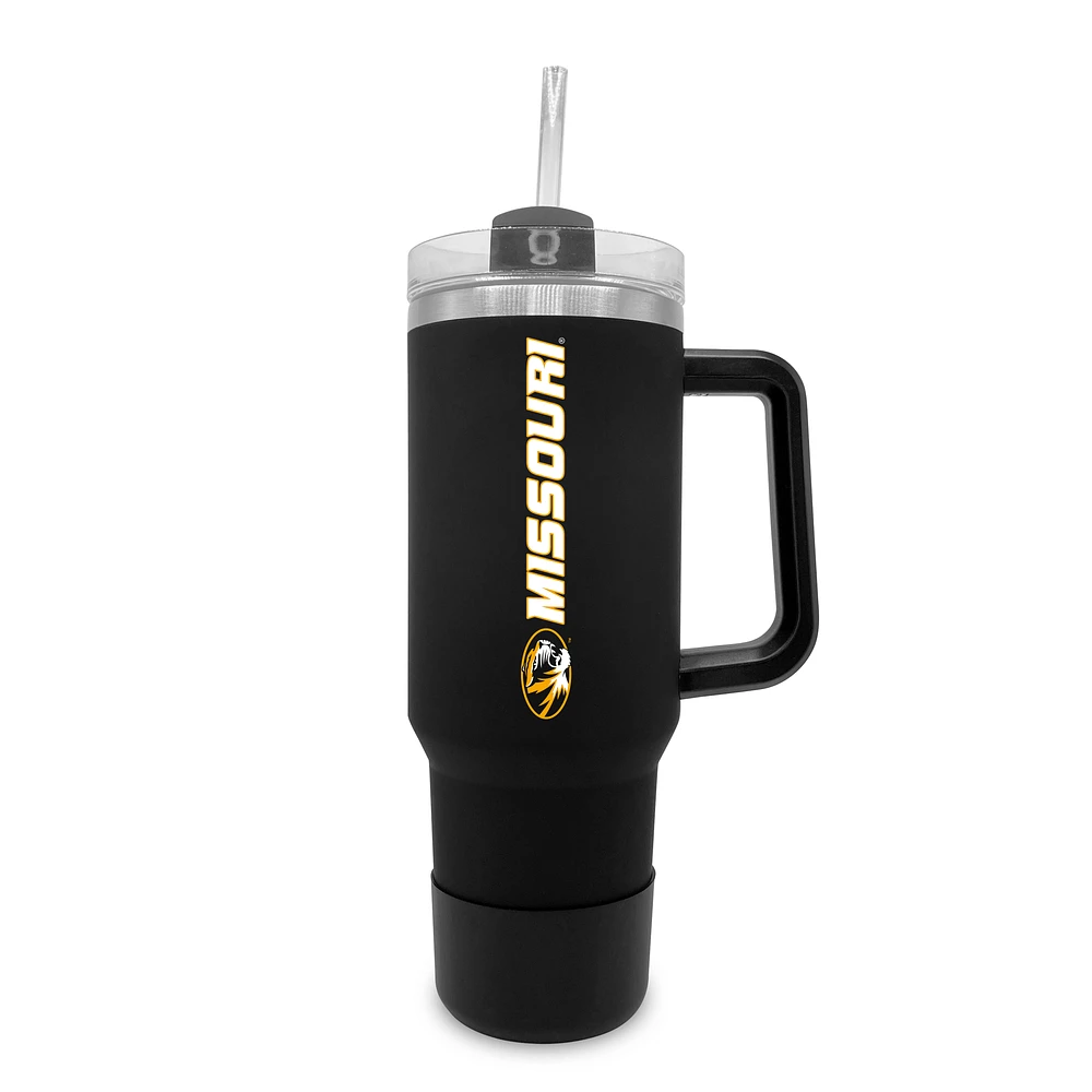 Missouri Tigers 40oz. Stainless Tumbler with Handle & Removable Straw