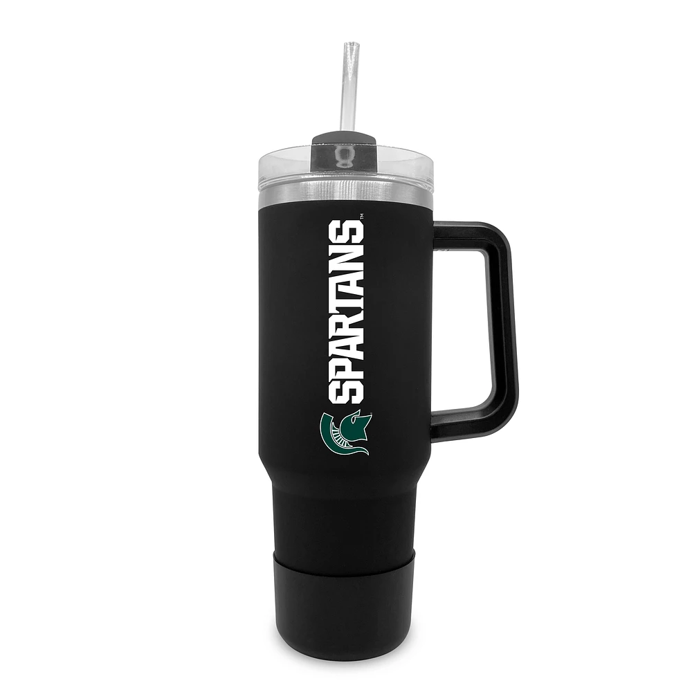 Michigan State Spartans 40oz. Stainless Tumbler with Handle & Removable Straw