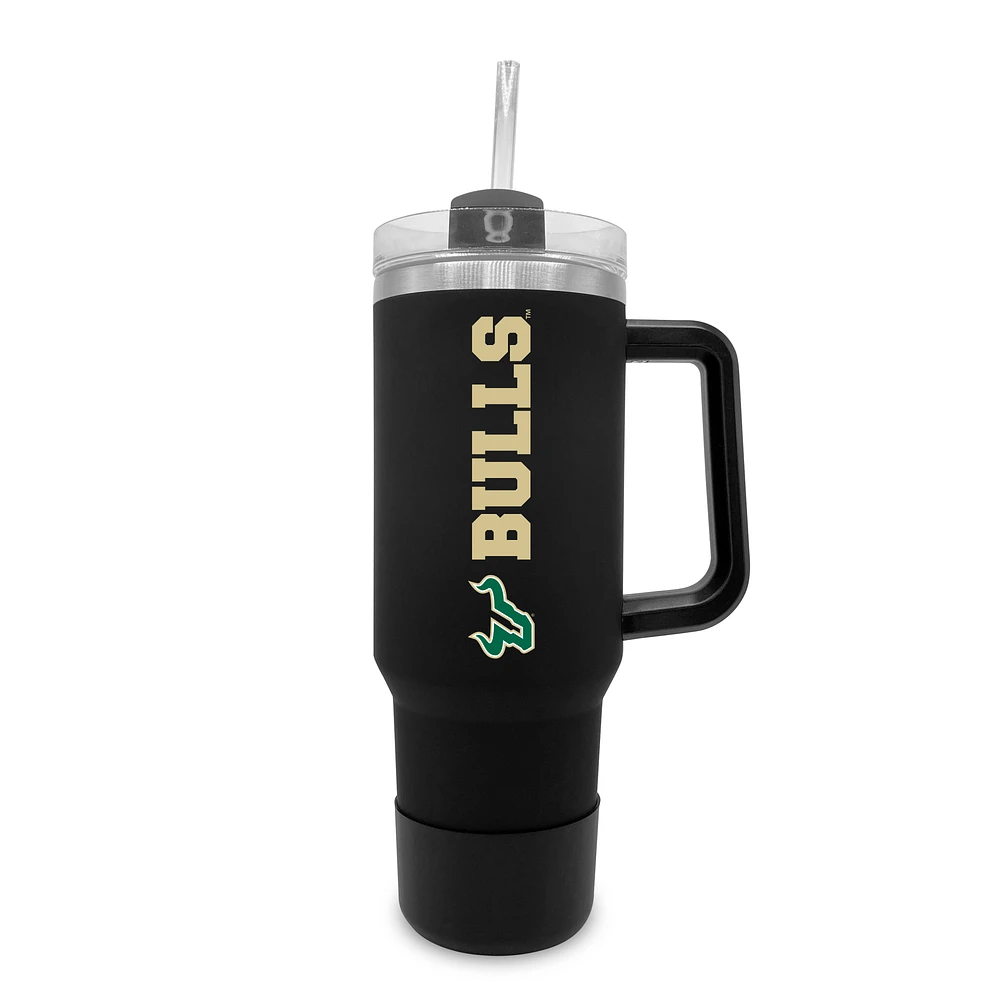 South Florida Bulls 40oz. Stainless Tumbler with Handle & Removable Straw