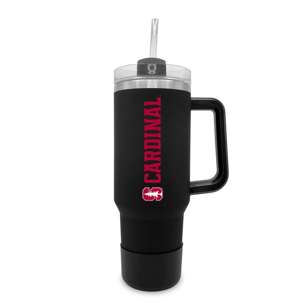 Stanford Cardinal 40oz. Stainless Tumbler with Handle & Removable Straw