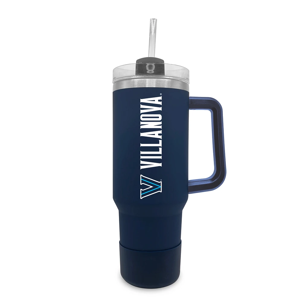Villanova Wildcats 40oz. Stainless Tumbler with Handle & Removable Straw