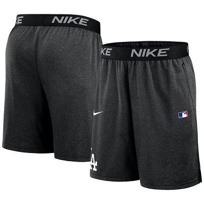 Men's Nike Black Los Angeles Dodgers Authentic Collection Performance Knit Shorts