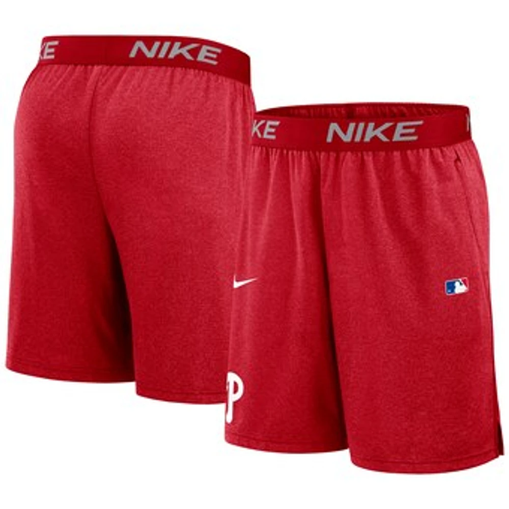 Men's Nike Red Philadelphia Phillies Authentic Collection Performance Knit Shorts