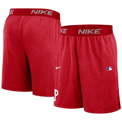 Men's Nike Red Philadelphia Phillies Authentic Collection Performance Knit Shorts