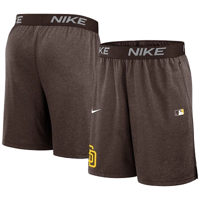 Men's Nike Brown San Diego Padres Authentic Collection Performance Knit Shorts