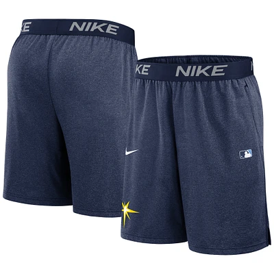 Men's Nike Navy Tampa Bay Rays Authentic Collection Performance Knit Shorts
