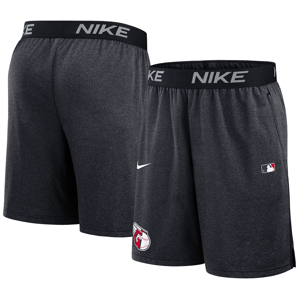 Men's Nike Navy Cleveland Guardians Authentic Collection Performance Knit Shorts