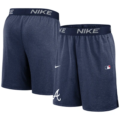 Men's Nike Navy Atlanta Braves Authentic Collection Performance Knit Shorts