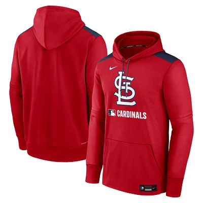 Men's Nike Red St. Louis Cardinals Authentic Collection Performance Pullover Hoodie