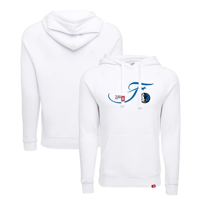 Unisex Sportiqe White Dallas Mavericks 2024 NBA Finals Olsen Tri-Blend Pullover Hoodie